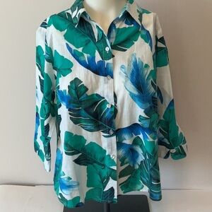 Alia  Tropical Print Shirt